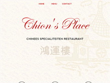 Tablet Screenshot of chionsplace.be